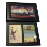 Signed John Tracy Print and Indian Lament 7" x 9"