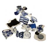 Group of Bule and White Frig Magnets