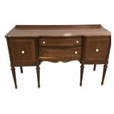 36"h., 60"w. 19" Mid 20th Century Sheraton Styl