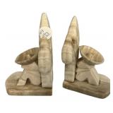 Mexico Onyx Bookends 7 1/2"
