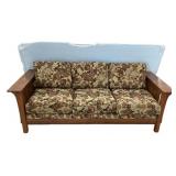 Mission Oak Style Sofa 87"
