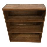 Oak three Shelf Bookcase 39"