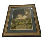 20"h 16"w Edmestone framed print The evening son