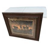 33"h., 38"w Cowboy Photo