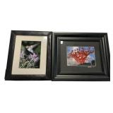 Framed Signed Photographs 12"h., 14"w