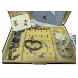 Assorted Jewelry and box