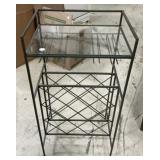 Modern Wine Stand 37"h., 19"w