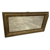 28"h., 49"w Gold Gilt Rectangle Mirror