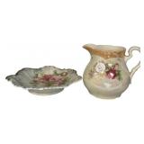 Porcelain Pitcher and Bowl