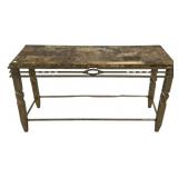 Italian Style Metal Sofa Table 29"h., 51"w