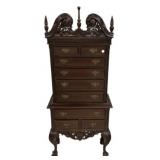 Small Chippendale Highboy 65"h., 24"w