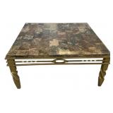 Italian Style Square Coffee Table 18"h., 39"w