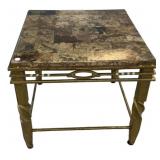 Italian Style Side Lamp Table 25"h., 28"w