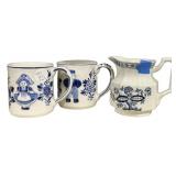 Deft Blue Mugs and Kingston Creamer