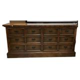 Mexico  Heavy Multiple Drawer Dresser 49"h., 103"