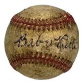 Signed Babe Ruth Baseball