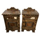 Eo Deign Mexico Cowboy Design Nightstand 34"h., 2