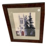 22"h., 18"w Church Photograph