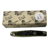 Queen Steel 1990 #66 Muskrat Green Bone USA Jigged