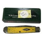 Case XX Trapper 6254 SS Yellow Pocket Knife