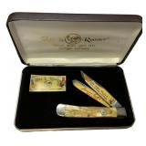 Hen and Rooster Pope John II 2 Blade Pocket Knife