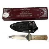 German Silver Bolster Cheetah Fixed Blade Knife