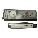 Case XX 4254 SS Trapper White 2 Blade Pocket Knife
