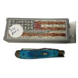 Case XX Caribbean Blue Bone Sawcut Jig Mini Trappe