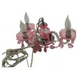 Three Light Crystal Light Fixture