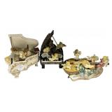 Three Resin Piano Music Players