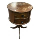 Duncan Phyfe Pedestal Side Table