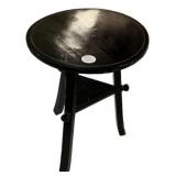 Black Painted Two Tier Side Table 12"