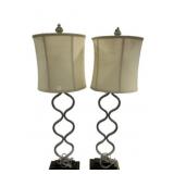 38" Pair of Decorative Lamps