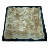 13 1/2"vMcCarty Pottery Dirty Jade square bowl