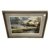 Lifting to the North Signed Ken Zylla Print 17"h.