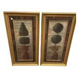 Pair of Paragon Prints 42"h., 20"w