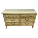 32"h., 52"w., 19"d Dixie French Provincial Dres
