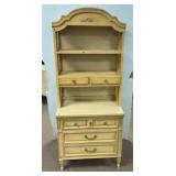 73"h., 30"w. 19"d Dixie French Provincial Hutch