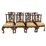 8 Chippendale Style Dining Chairs