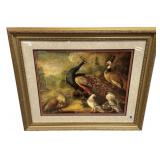 34"h,. 40"w Marmaduke Cradock Renaissance Peacoc