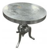 Metal Pedestal Round Table 22"h., 22"dia