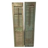 Pair of Wood Shutters 64"h., 15"w