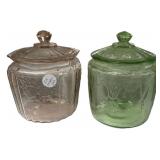 Depression Ware Royal Lace Jar, Cameo Cookie Jar