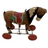 Steiff ride-on pony on wheels 30"