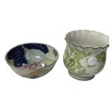 6" Porcelain Bowl and Vase