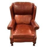 Vinyl leather Chippendale Style Leather Recliner