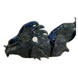 Signed Charlene Pottery Glazed Fish