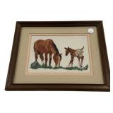 12"h., 16"w Horse Needlepoint