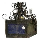 Spanish Revival wrought iron hanging Fixture