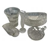 Assorted VTG Precut Glassware